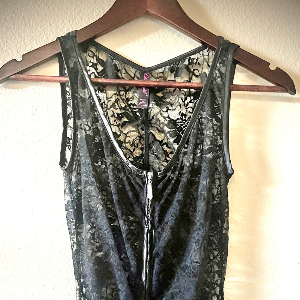 DREAMGIRL - Black Lace Floral Evening Wear